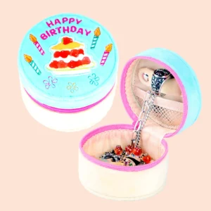FloraBloom™ Floral Jewelry Organizer Box – Portable Round Box for Women’s Rings & Gifts 1