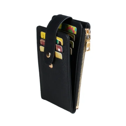 SlimFold™ Mini Clutch Wallet – Solid Color PU Coin Purse & Multi-Card Holder 1