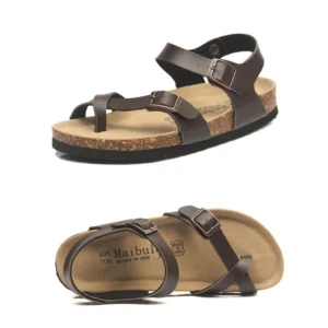 BreezeBuck™ Women’s Classic Buckle Cork Slide Sandals 1