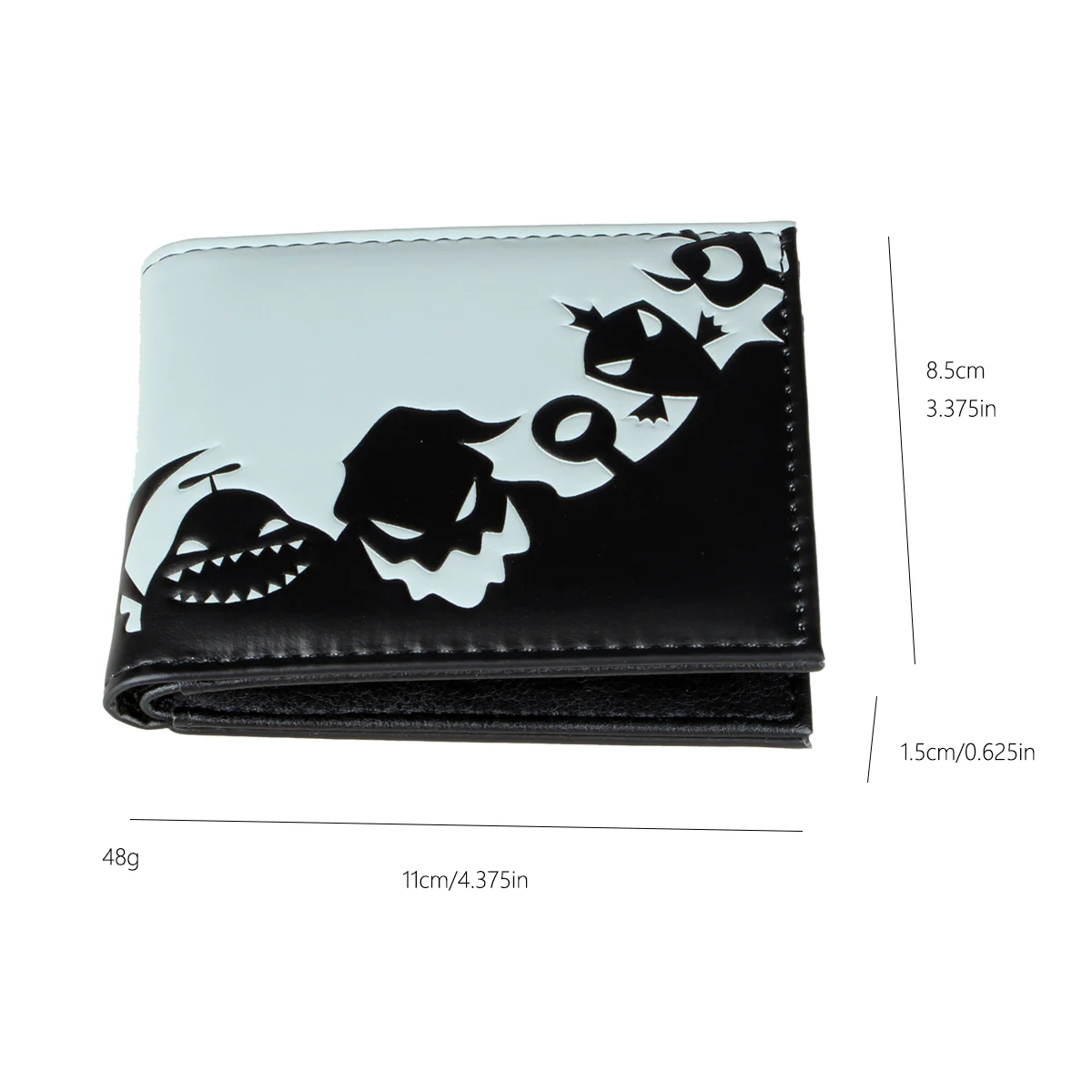FrostFold™ Embossed BiFold Wallet – Cute Unisex PU Card Holder Christmas Gift 4