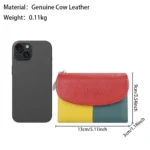 ColorNest™ RFID Leather Trifold Wallet – Color Block Women's Gift Purse with Magnetic Closure 4