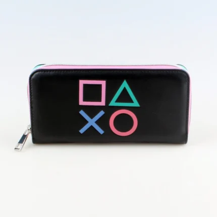 PixelRift™ Gamer Print Long Wallet – PU Leather Zipper Clutch with Card & Coin Holder 2