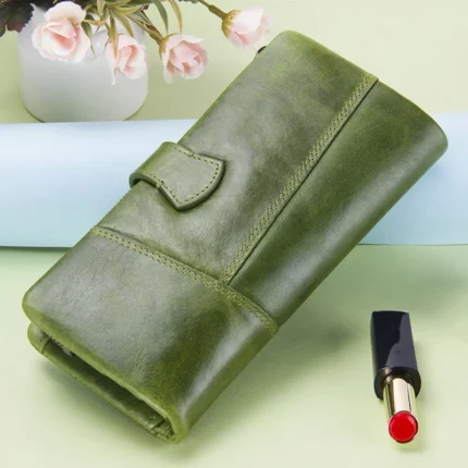 VeronaLux™ Women’s Genuine Leather Clutch Wallet – Long Phone Purse & Organizer 2