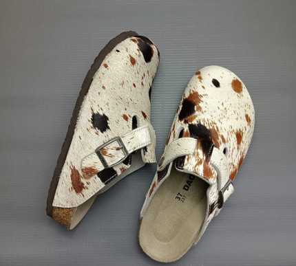 HoofPrint™ Unisex Horsehair Cork Clogs Boston with Arch Support
