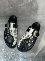 Solène™ Women’s Luxury Metal-Rivet Leather Mules 5