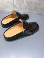 TabiLux™ Custom Black Tabi Sandals for Men – Designer Split Toe Flat Summer Shoes 5