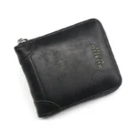 ClassicVault™ Vintage Zipper Wallet for Men – PU Leather Short Coin & Card Holder Purse 2