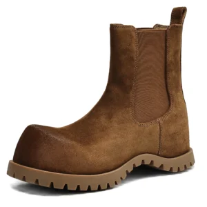ELARA™ Women’s Suede Platform Chelsea Boots - Spring Fall Ankle Boots 1