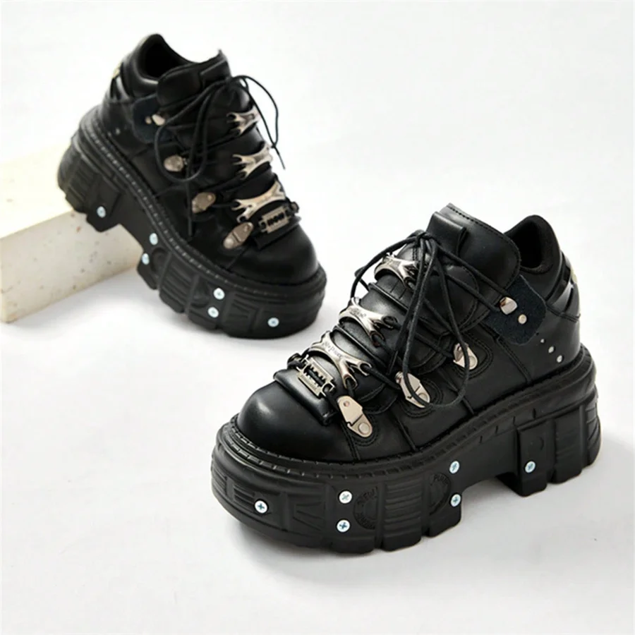 VANTHRA™ Women's Gothic Punk Platform Boots 6