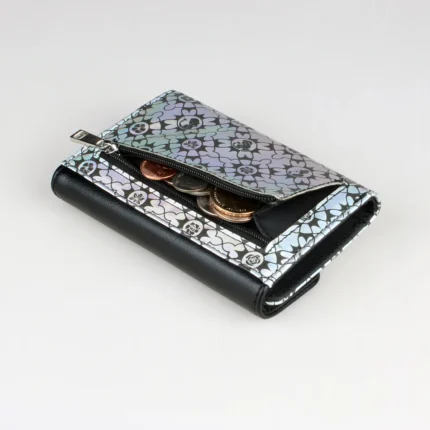 PrismPop™ Laser Geometric Short Wallet – Stylish Women’s PU Coin Purse 1