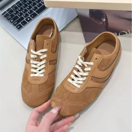 Marisol™ Women’s Genuine Leather German-Style Retro Forrest Gump Sneakers (EU35–43) 2