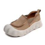 RootStep Native™ | Women’s 4cm Cow Suede Moccasin Flats – Soft Soled Slip-On Loafers for Spring & Autumn 28