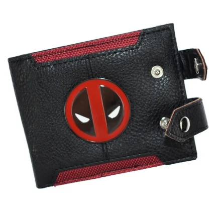 DeadMax™ Deadpool Marvel Wallet – Metal Design PU Leather Short Purse with Double Hasp 2
