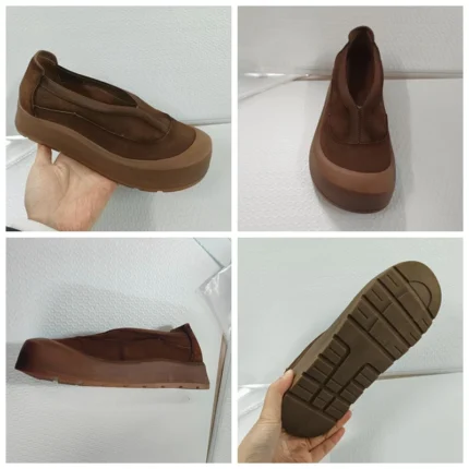 RomaRise Luxe™ | Women’s 4.5cm Cow Suede Platform Loafers – Chunky Ethnic Sneakers for Spring & Autumn 2
