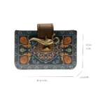 ContinentalVault™ Mini Wallet – Vintage Americana PU Card Holder with Hasp Closure 5