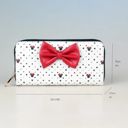 BelleBow™ Cute Bow Zipper Wallet – Large Capacity PU Leather Women’s Card Holder 2