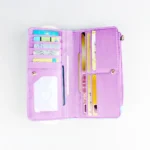 PrintPop™ Long Cartoon Women Wallet – PU Large Capacity Card Clip with Zipper 6
