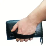 Men’s Long PU Leather Clutch Wallet – Large Zipper Purse with Phone & Card Holder 5