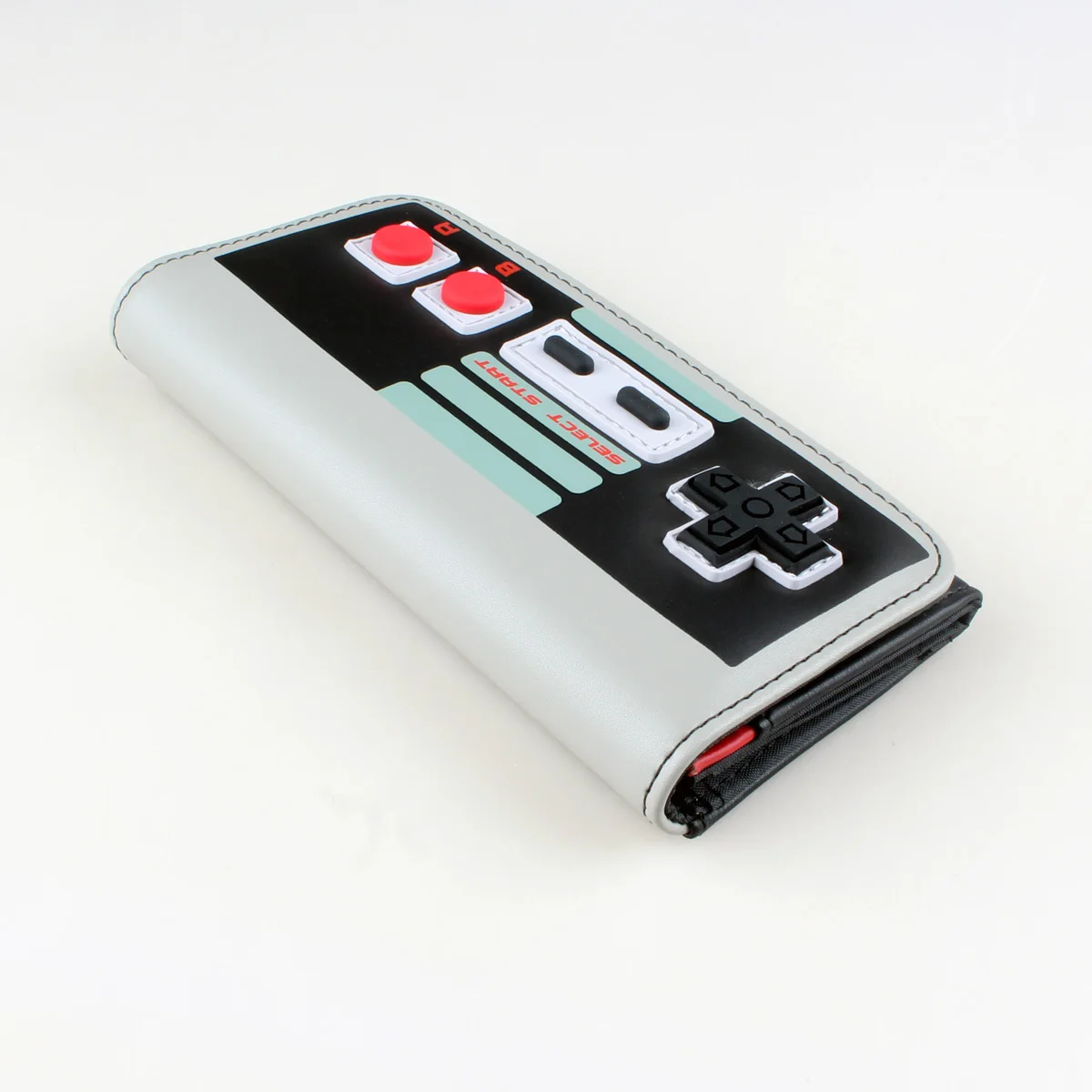 PixelPlay™ Game-Inspired Long PU Wallet – Stylish Unisex Card Holder with Zipper & Hasp 4
