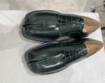 TabiTread™ Men's Green Chunky Split Toe Loafers – PU Slip-On Tabi Shoes 4
