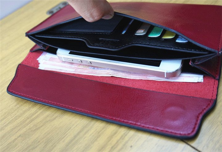 LineaLuxe™ Women's Long Thin Leather Wallet – Slim Cowhide Clutch Purse with Multi-Card Storage 24