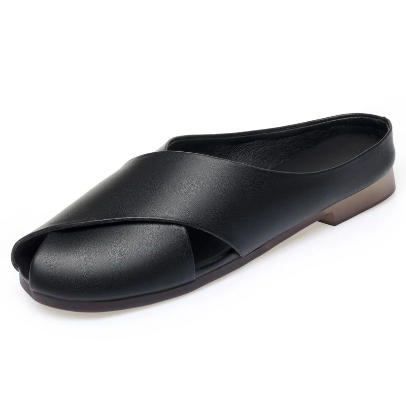 Roma™ Women’s Genuine Leather Slip-On Sandals (EU35–42) Roma™ Women’s Genuine Leather Slip-On Sandals (EU35–42)
