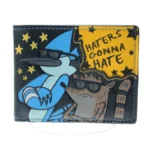 VaultaCraft™ Vintage Geometric Wallet – Unisex Cartoon Applique Short Purse for Cards & Cash 6