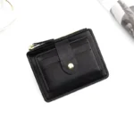 SlimCore™ Slim PU Leather Wallet for Men – Card Holder with Zipper Coin Pocket & Minimalist Design 4