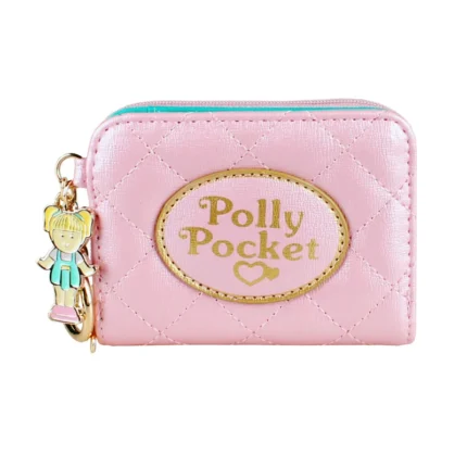QuiltaLuxe™ Pink Quilted Plaid Wallet – Compact PU Coin Purse with Key Holder for Women 1