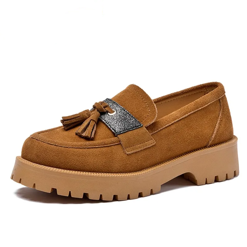 Winslow™ Women’s Genuine Leather & Suede Platform Loafers 2