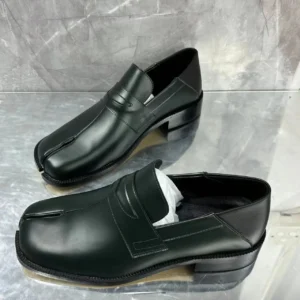 TabiForm™ Men's Split Toe Loafers – Soft Black Cow Suede Summer Slip-On Shoes 1