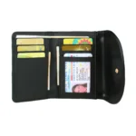 SpookCharm™ Halloween PU Trifold Purse - Skull & Crossbones Women’s Wallet 5