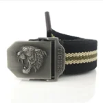 TIGERFORCE™ Tactical Canvas Belt for Men – Tiger Buckle Army Outdoor Jeans Strap 4