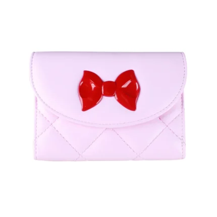 BlushQuilt™ Pink Quilted Wallet – Women’s PU Coin & Card Holder 1