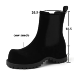 ELARA™ Women’s Suede Platform Chelsea Boots - Spring Fall Ankle Boots 6