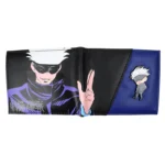 Jujutsu Kaisen Wallet – Anime PU Leather Short Purse with Metal Design & Coin Pocket 1