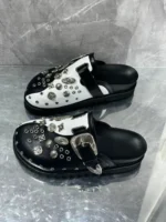 Solène™ Women’s Luxury Metal-Rivet Leather Mules 6
