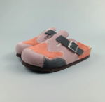 SpringSoul™ Women’s Mixed‑Color Cow Suede Boston Clogs - Genuine Leather Cork Slippers 11