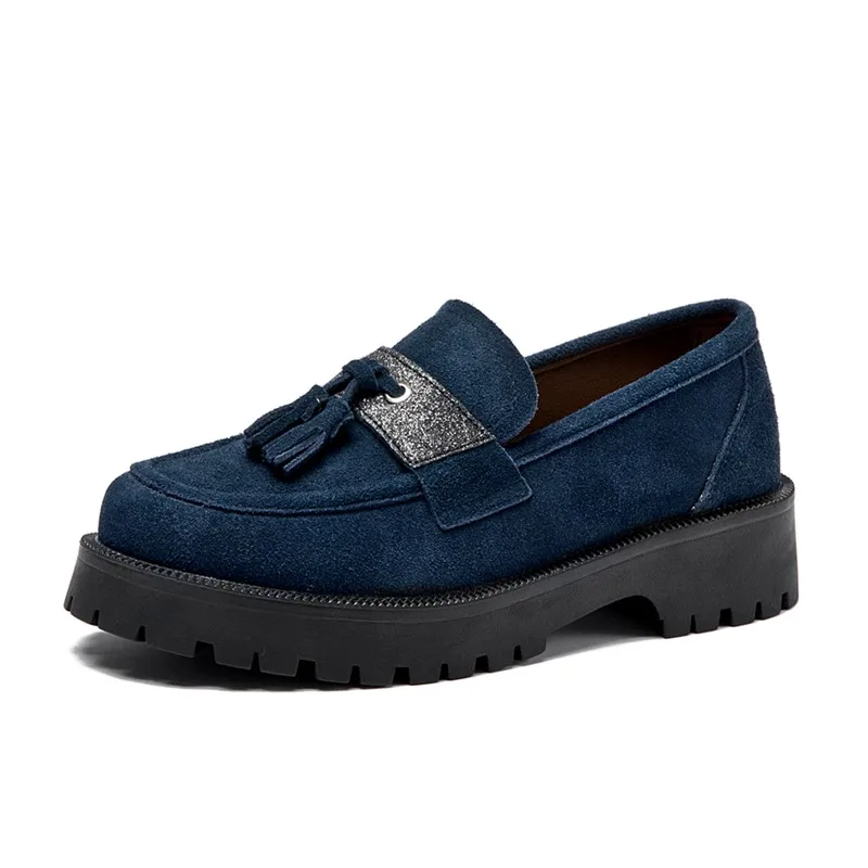 Winslow™ Women’s Genuine Leather & Suede Platform Loafers 3