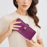AirtagSecure™ Full-Grain Leather Clutch Wallet For Women – AirTag-Ready Clutch Purse 6
