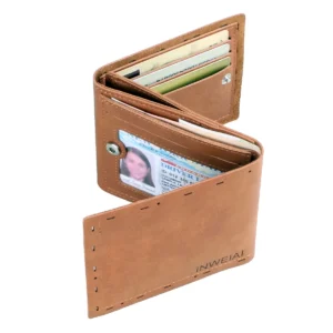 CarvEdge™ Carved PU Wallet – Novelty Unisex Card Holder & Coin Clip 1