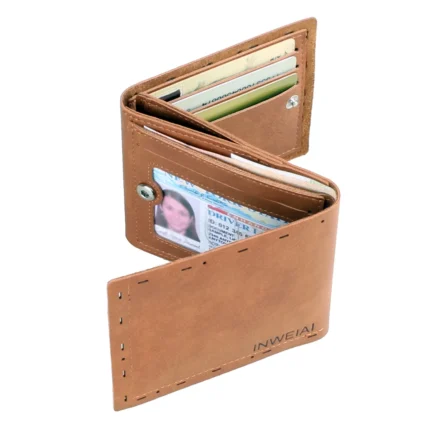 CarvEdge™ Carved PU Wallet – Novelty Unisex Card Holder & Coin Clip 1