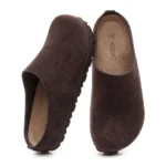 ComfortCork™ Women’s Anti‑Slip Leather Cork Footbed Clogs with Arch Support 6