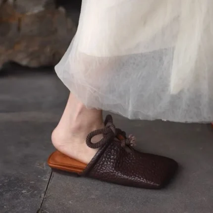 CrossWeave™ Women’s Square‑Toe Slingback Mules 1