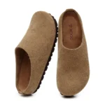 ComfortCork™ Women’s Anti‑Slip Leather Cork Footbed Clogs with Arch Support 2