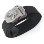 TIGERFORCE™ Tactical Canvas Belt for Men – Tiger Buckle Army Outdoor Jeans Strap 2