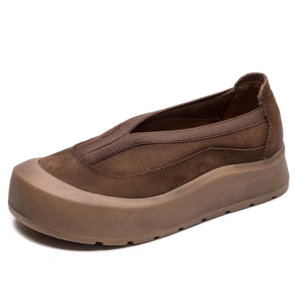 RomaRise Luxe™ | Women’s 4.5cm Cow Suede Platform Loafers – Chunky Ethnic Sneakers for Spring & Autumn