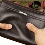 Men’s Long PU Leather Clutch Wallet – Large Zipper Purse with Phone & Card Holder 3
