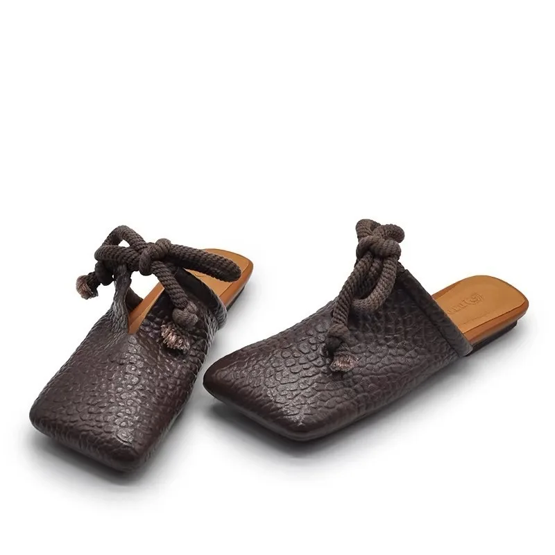 CrossWeave™ Women’s Square‑Toe Slingback Mules 5