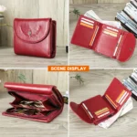 Luxora™ Women's Short Genuine Leather Wallet – RFID Clutch Coin & Card Purse 3